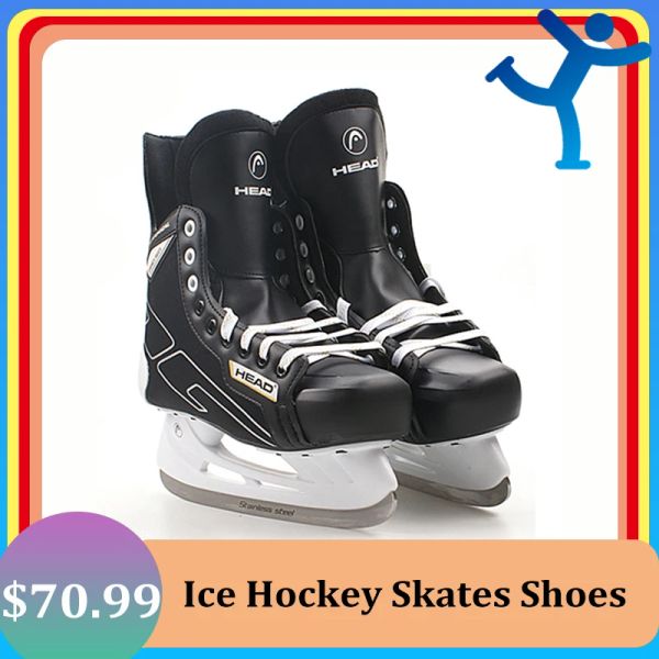 Sneakers New Winter Ice Hockey Skates Chaussures avec la lame de glace adolescents adolescents pour enfants Pu thermal chaud épaissis pour débutant confortable