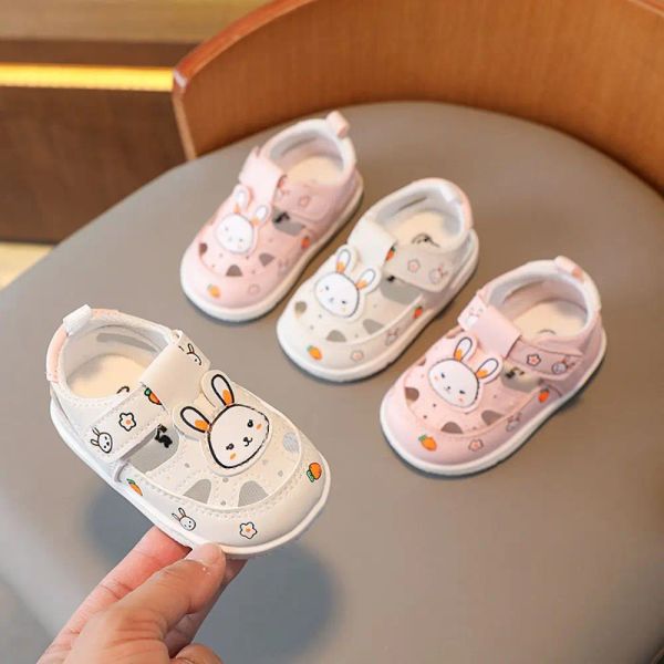 Baskets nouveau-nés pour bébé chaussures de fille sandales de dessin anals d'été