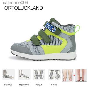 Zapatillas Ortoluckland, zapatillas de deporte para niños, zapatillas ortopédicas para correr para niños, niñas pequeñas, moda rosa, deportiva, calzado informal sólido L231106
