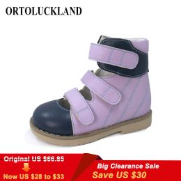Sneakers Ortoluckland Children Footwear Girls Summer Girls Orthopedic Chaussures For Kids Boys Babies pour les tout-petits Fermed Toe Flatfeet Arch Sandales