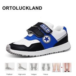 Sneakers Ortoluckland Chaussures pour enfants garçon filles en cuir baskets pour enfants