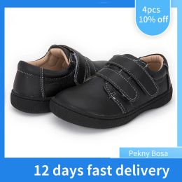 Sneakers Pekny Bosa Barefoot Shoes Kids Leather Boy Shoe Soft Bottom Wide Tenes Sneakers For Girls Studenten Schoenen Maat 2535