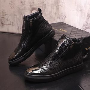 Sneakers klinknagels punk heren ontwerper hiphop loafers mannelijke casual schoenen hoogte verhogen flats zapatillas hombre 10a49 610f4