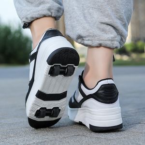 Zapatillas de deporte Zapatos de patín Niños Snickers con ruedas Niños Patines Moda Deportes al aire libre Zapatos Niñas Niños 230705