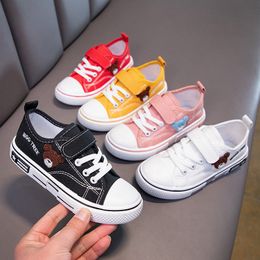 Sneakers Sepatu Anak Anak Putih Kanvas Kasual Klasik Laki Laki Bersirkulasi Olahraga Lari Perempuan Balita Merek Pelatih 230516