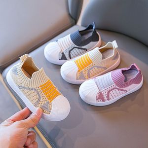 Sneakers Sepatu Kasual Anak Anak Laki Laki Perempuan Fashion Musim Panas Gugur Antilicin Sol Lembut Bayi Antilembap 230516