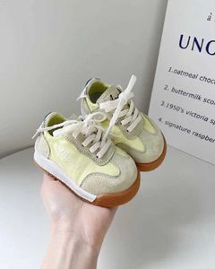 Sneakers maat 15-25 Babyschoenen Herfst Soft Soled Boys en Teutlers schoenen 0-1 jaar oude dames Baby Casual Board Shoes Beige Yellow Blue D240515