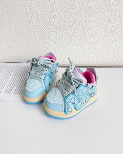 Sneakers maat 15 30 Baby Sportschoenen Lente en Autumn Boys 'Toddler Soft Sole Dames Casual Board Blue Pink 230823