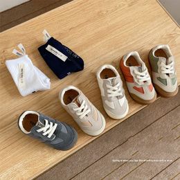Baskets Printemps Enfants Toile Chaussures Fond Mou Gump Garçons Tissu Filles Casual 230313