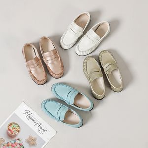 Sneakers Lente Kinderen Schoenen Kinderen Casual Baby Meisjes Slip Op Penny Loafers Peuter Witte Mode Flats Jongens School Mocassin 230613