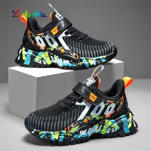 Sneakers Spring Kids sportschoenen voor jongens die casual sneaker ademende kindermode platform Licht 220919
