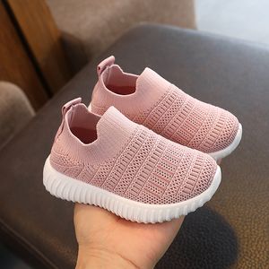Sneakers Spring Summer Children Shoes Soft Breathable Girls Sneakers Boys Slipon Shoes School Kids Knitted Casual Shoes 230705