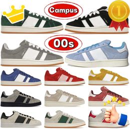 Sneakers Suede Designer 00S Campus Grijs Zwart Donkergroen Cloud Wonder Wit Valentijnsdag Semi Lucid Blue Ambient Sky Heren Dames Sport Hardloopschoenen