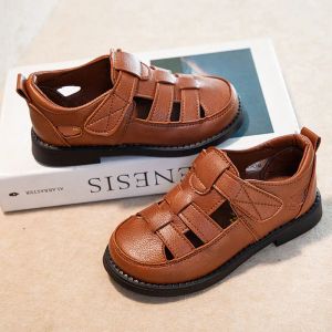 Zapatillas de deporte para niños sandalias sandalias de cuero genuinas zapatos de playa para niños zapatos para niñas para niños