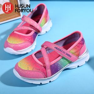 Sneakers zomer kinderen schoenen merk zacht sandalen meisjes comfortabel sport kinderen non slip strand meisje prinses flat 230310