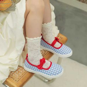 Sneakers Teniz Light Cut Shoes For Children Casual Girls Soft Soled Baby Shoes Girl Canvas schoenen Cute Bow sportschoenen Zapatillas D240515