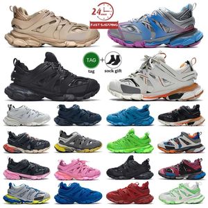 Zapatillas de deporte Track 3 3.0 para mujer Zapatos casuales para hombre Zapatillas de deporte Triple Sneaker Cuero Nylon Plataforma impresa Zapatos deportivos Negro Blanco Rosa Zapato para correr TAMAÑO 36-45