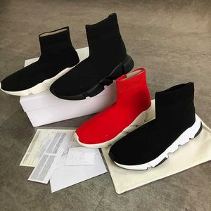 Sneakers Trainer Dr DR Running Shoes Knit Sock Boots Casual Sneaker High Top Fashion Balck Red Outdoor Platform 2022 Men met doos