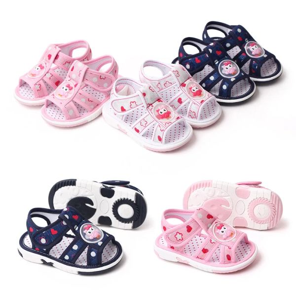 Baskets Unisexe Baby Boy Girl Sandales 2023 Summer Beach Toddler Certe Shoes Toed Chaussures Nouveau-né les premiers marcheurs Sandales respirantes pour bébé