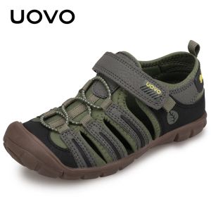 Zapatillas de deporte Uovo 2022 NUEVOS NIÑOS SUMPERATROS Moda de moda Hecho de niños pequeños para niños Sandalias de playa Tamaño #2535