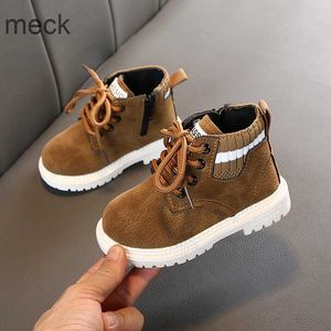 Zapatillas de deporte de invierno para niños, zapatos informales, botas de otoño, zapatos para niños, botas de cuero suave antideslizante para niñas, zapatillas deportivas para correr 21-30