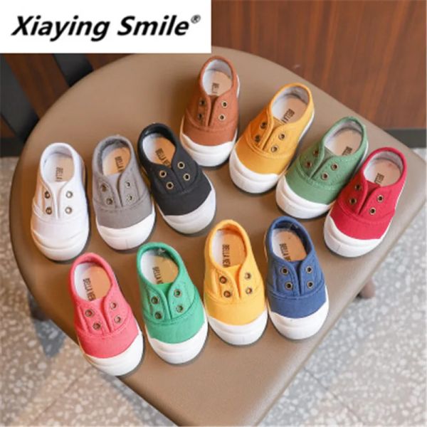 Sneakers Xiayying Smile printemps 2019 Nouvelle version 100shoe Boy Chaussures blanches Chaussons toile chaussures petites et moyennes