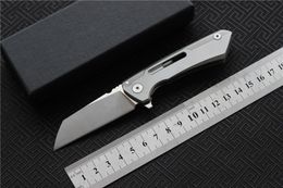 SNECX BUSTER couteau pliant lame D2 manche en acier inoxydable, couteau à fruits utilitaire de camping en plein air, outil EDC