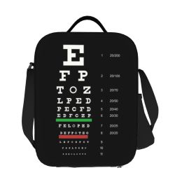 Snellen Eye Chart Isulate Isulate Lanch Sac pour femmes Optométriste opticien refroidisseur Thermal Lunch Box Office Picnic Voyage