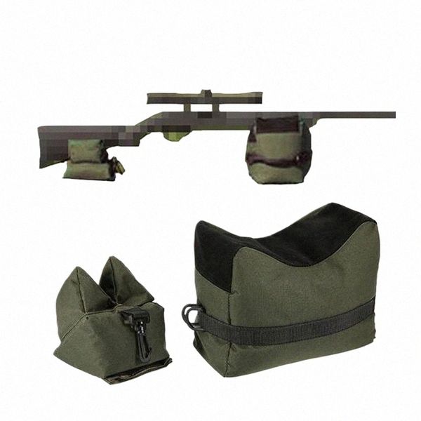 Sniper tir pistolet sac avant et arrière support tactique sac de sable chasse s'appuyant sur l'oreiller clip tir support fixe D6Mf #