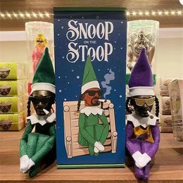 Snoop on A Stoop – poupée elfe de noël, espion plié, décoration de maison, cadeau d'année