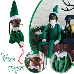Snoop on A Stoop Poupée Elf de Noël Spy Bent Décoration de la maison Cadeau du Nouvel An Jouets Poupées Elf de Noël DHL FY3984