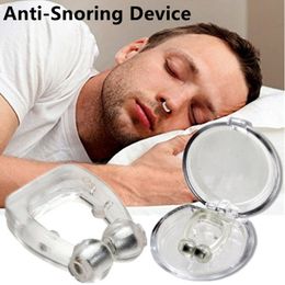 Cessation du ronflement Dispositif magnétique anti-ronflement Arrêter le pince-nez Respirer facilement Améliorer l'aide au sommeil Apnée Garde Nuit avec étui 124PCS 230425