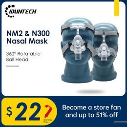 Cessation du ronflement NM2 Auto CPAP Masque Nasal Respirateur en Silicone Coussin de 3 Tailles avec Bandeau de Sangle de Couvre-Chef Réglable pour l'Apnée du Sommeil Anti 230309