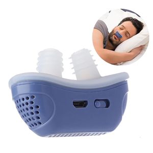Stoppen met snurken Smart Anti Device Micro-elektrisch EMS-pulsgeluid Oplaadbaar Slaapapneu Stop snurken voor mannen Vrouwen Hulp Insonia Slapen 230828