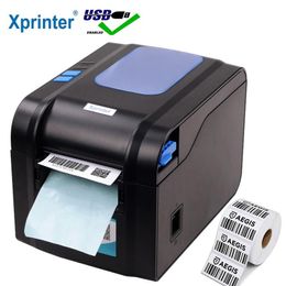 Ronquido xprinter 80 mm Etiqueta térmica Barra de recepción de la impresora Código QR Sticker Hine 365B 370B Impresión de Bluetooth USB