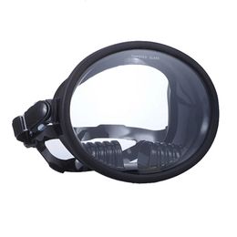 Masque en plongée Masque anti-fuite Full Face Snookel Snookel 180 Panoramic View Professional Classic Round Equipment Diving 240410