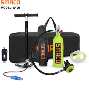 Snorkels Sets Smaco Mini Scuba Tank Zuurstof Cilinder Duiken Onderwater Exploratie Emergency Rescue Professionele Apparatuur Snorkel 230625