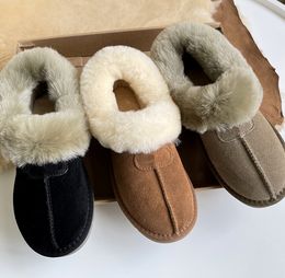 Bottes de neige pour femmes 2022 Nouveau style en peau de mouton et fourrure intégrées bottes courtes antidérapantes chaussures en pain et en coton pour les étudiants version coréenne polyvalente