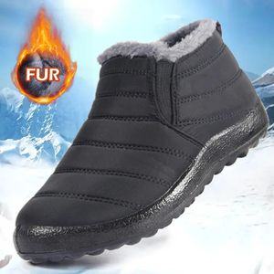 Bottes de neige hommes chaussures décontractées homme grande taille bottes d'hiver pour hommes bottines confortables chaussures imperméables chaussures pour hommes chaussures de travail 240118