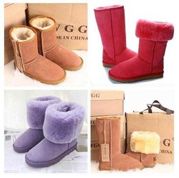 2022 botas de nieve botas de mujer U5815 U5825 alto corto mantener caliente transbordo gratuito con tarjeta bolsa de polvo Venta caliente chica Aus mujeres