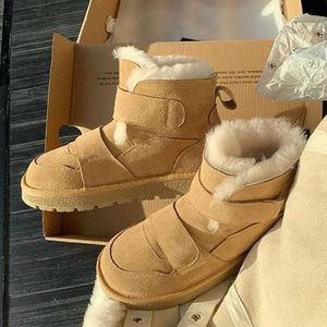 Snowboots Vrouwen Winter Nieuwe Plus Fluwelen Vrouw Schoenen Warme Laarzen Dikke Katoenen Slippers Harige Zwarte Vrouwen Enkellaarsjes Mujer