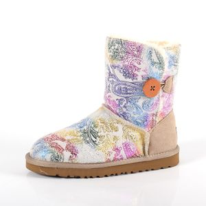 Boots de neige laine Keep Chaussure chaude Sneakers de créateurs hommes Femmes marron Couleur de sable rouge rose bleu violet léopard imprime