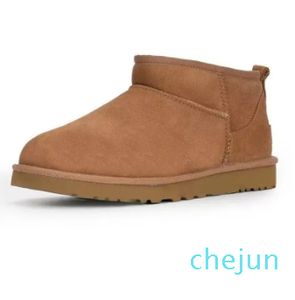 Snow Chestnu-zapatillas de plataforma mullidas y herméticas para mujer, zapatos de moda de lana, piel de oveja, marca clásica, informal, exterior