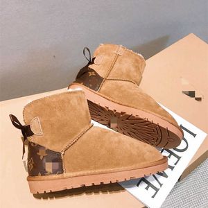 Snow Fashion Boots For Women Fur Donkey Bowknot L Home Warm Women's Shoes Winter