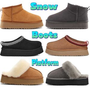 Snow Fur Boots Boots Australia Classic Ultra Mini Tazz Suede Shearling Platform Boot Women Chestnut Comfort Winterdia's Designer Uggit Advanced Design 889es