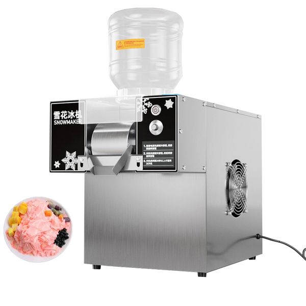 Máquina de hielo para nieve, máquina de helado de copo de nieve suave, uso comercial, máquina de granizado de nieve afeitada refrigerada por aire