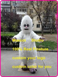 Costume de mascotte de monstre des neiges, personnalisé, taille adulte, kits de personnages de dessin animé, mascotte de carnaval, 41568