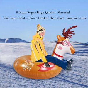 Snow Rider Skate Leuke Opblaasbare Ride Sled Dikker Sneeuw Ski Boards Sledge Ski Tube Winter Sports Speelgoed DHL Snelle levering 7 dagen