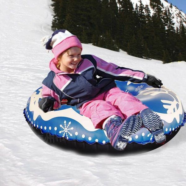 Tubo de nieve Trineo de círculo de esquí inflable para niños adultos 120 cm 47 pulgadas Juguetes de nieve gigantes duraderos Deportes de invierno Diversión Entrega de DHL 7 días