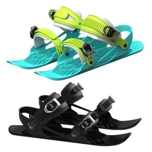 Fixations de snowboard Mini patins de ski Chaussures de neige Skis Snowboards Neige Short Skiboard Chaussures de snowboard Fixations réglables Chaussures de ski Planche à neige 231109